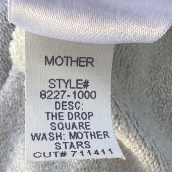MOTHER The Drop Square Sweatshirt Mother Stars Size XS - Picture 14 of 14